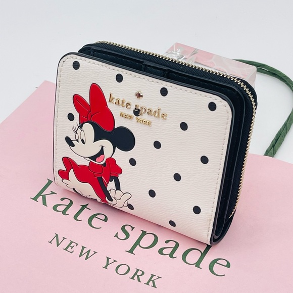 Kate Spade X Disney Minnie Mouse Zip Corner Wallet - Picture 4 of 9